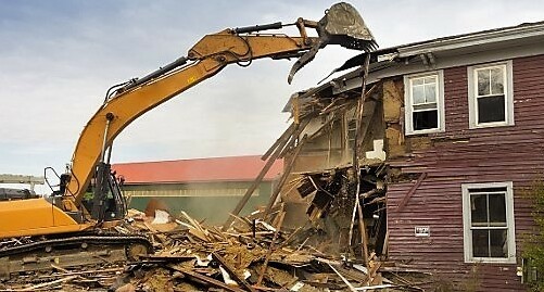 Демонтаж строений<br>